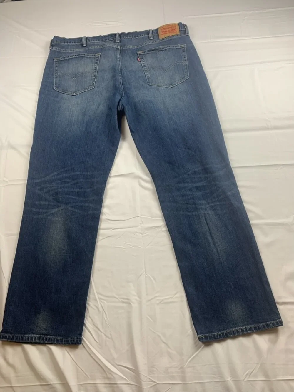Levis 541 Athletic Taper Mens Jeans W42 L32 Medium Blue Wash Zip Fly Denim
